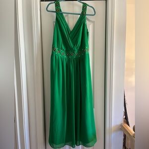Women’s green dress